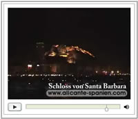 Video: Schloss von Santa Barbara über den Dächern von Alicante