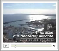 Video mit Eindrücken der Stadt Alikante in Spanien